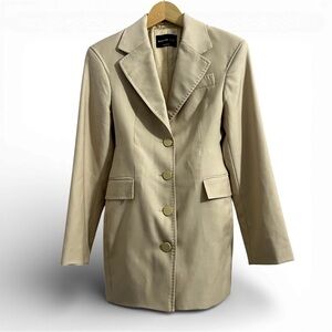 Babaton Beige Blazer with Button Detail